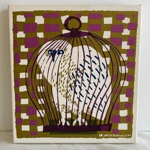 Urban outfitter owl art caged bird 2010